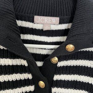 J.Crew Striped Sailor Sweater w/ Gold Buttons | XS | Like New
